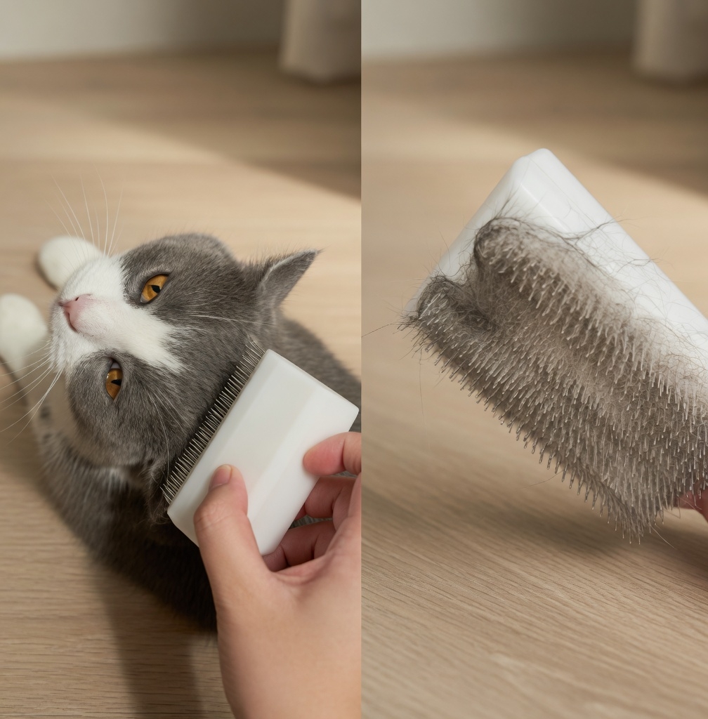 Brosse Acti-Sense® – Votre chat va enfin aimer être brossé